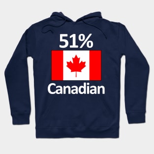 51% Canadian Funny Ancestry Family Canada Gift Hoodie